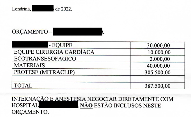 mitraclip plano de saúde