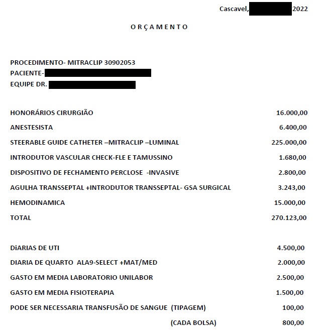 quanto custa mitraclip