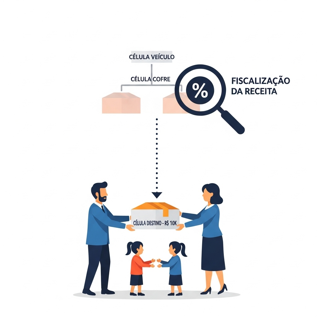 fiscalização planejamento patrimonial sucessório doação sistema de 03 células